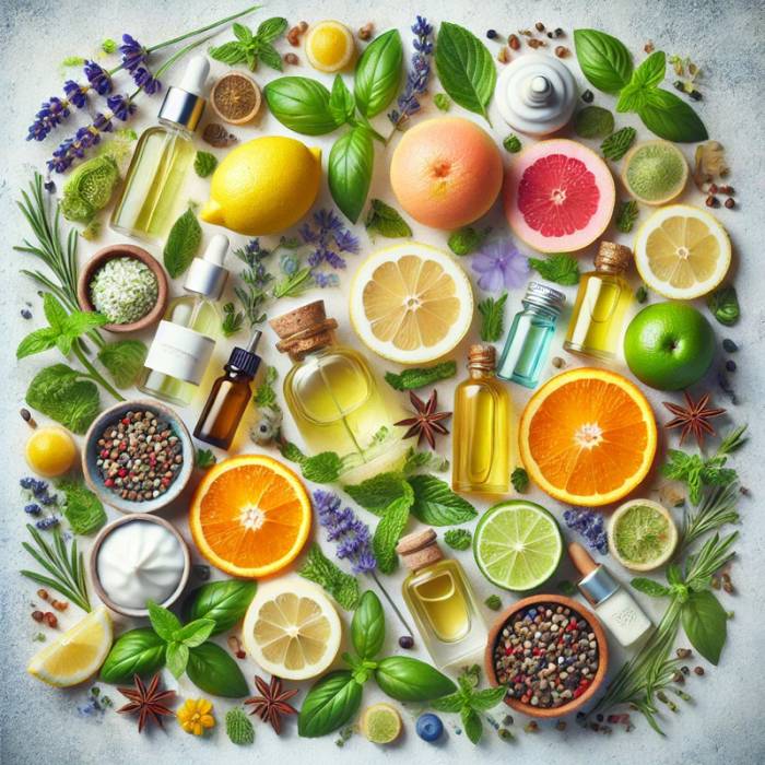 Various oils and ingredients